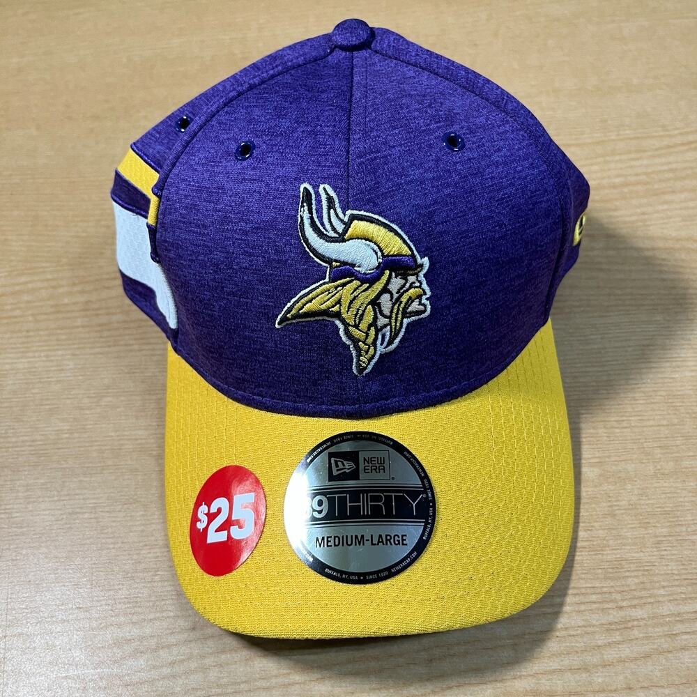 New Era MINNESOTA VIKINGS 39Thirty 3930 Sideline Collection Fitted Hatsize M/L